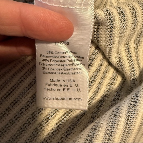 Dolan Anthropologie Black and White Striped Mini Dress, Size S - Picture 8 of 9